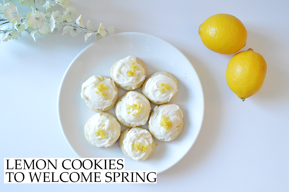 Welcoming the warmer weather with some season-appropriate treats: lemon cookies