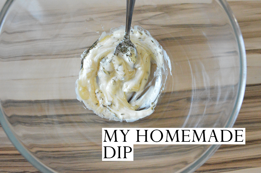 Today, I developed my own recipe for a chip dip - Happy April 1st, everybody!