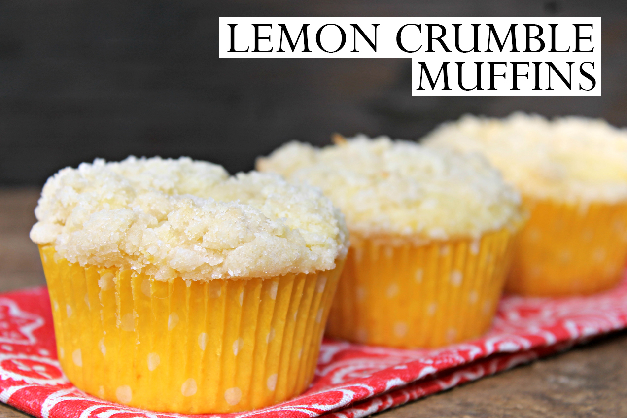 Delicious muffins with a lemony zest and a crumbly consistency!